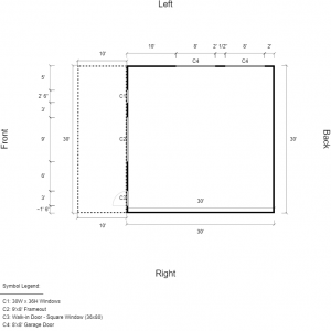 30′ x 40′ x 14’/10′ Metal Building - Metal Buildings, Carports, Barns ...